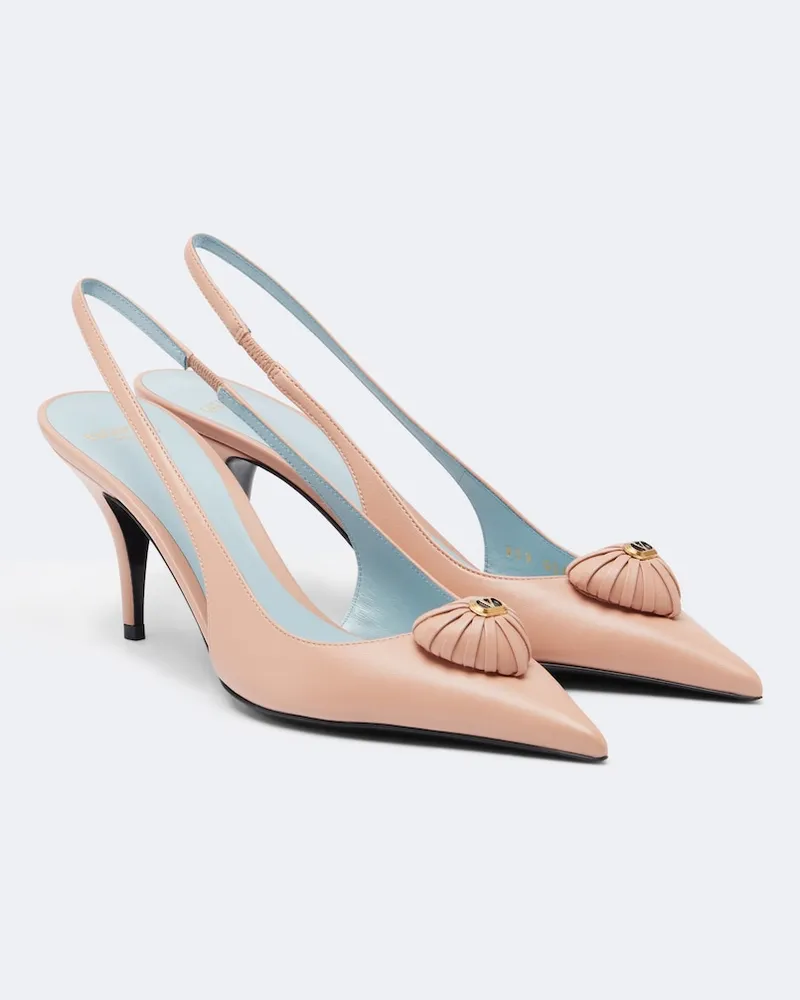 Valentino Garavani Pumps slingback Cœur Royal in pelle Rosa