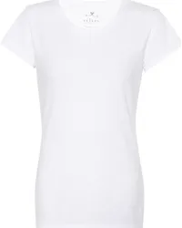 Velvet T-shirt Odelia in cotone Bianco