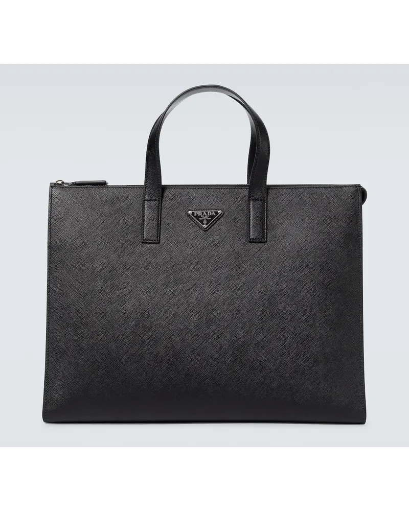 Prada Borsa tote in pelle Saffiano Nero