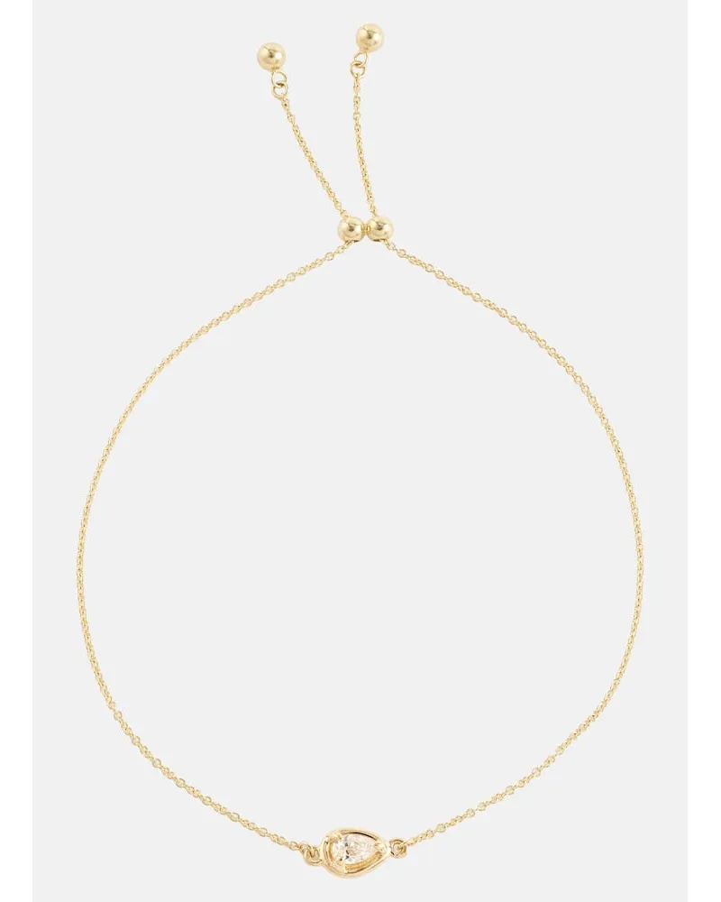 Stone & Strand Bracciale Birthstone Bonbon in oro 14kt con diamante Oro