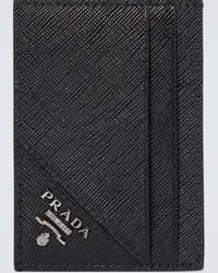 Prada Portacarte in pelle Saffiano Nero