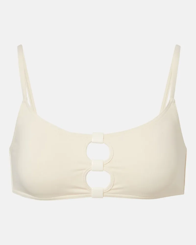 Eres Top bikini Bloom con cut-out Beige