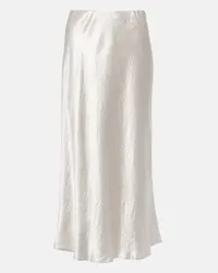 Max Mara Leisure - Gonna midi Alessio in raso Grigio