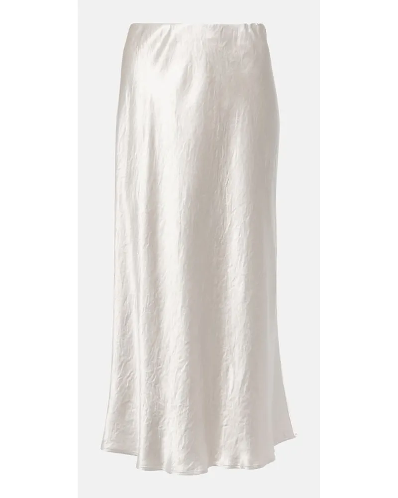 Max Mara Leisure - Gonna midi Alessio in raso Grigio