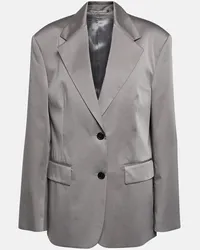 Prada Blazer monopetto in cotone Grigio