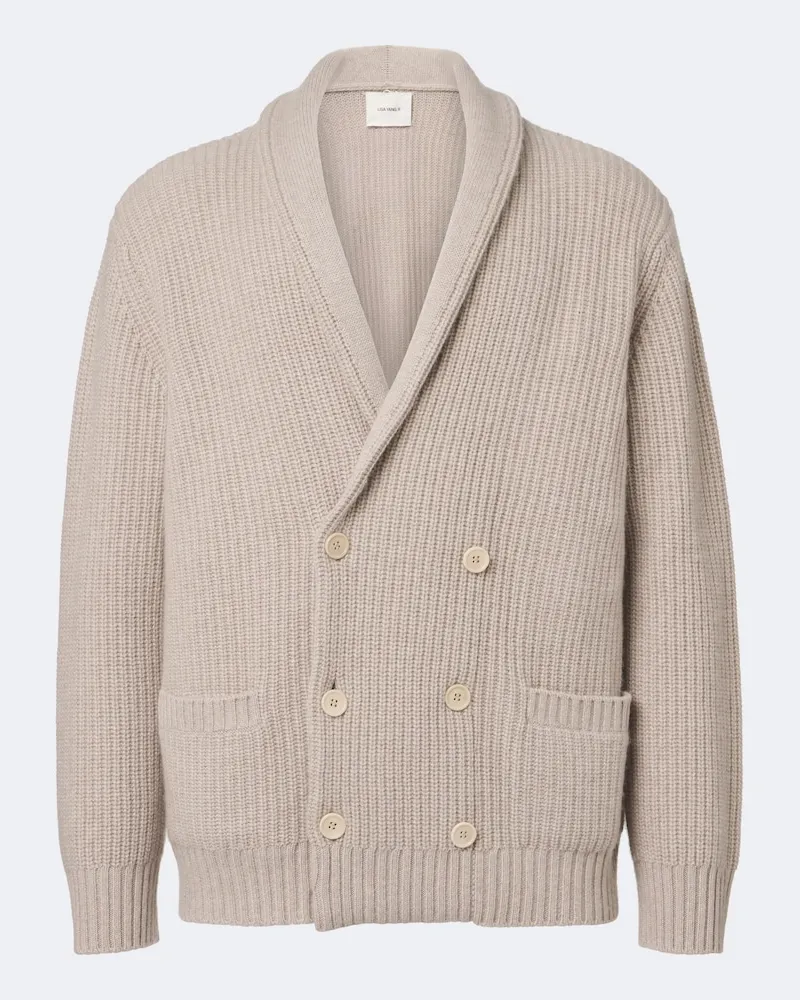 Lisa Yang Cardigan doppiopetto Lyle in cashmere Beige