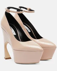 Victoria Beckham Pumps in pelle con plateau Rosa