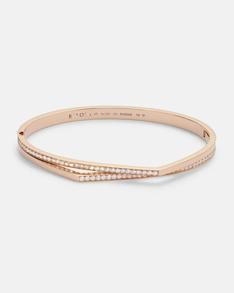 Repossi Bracciale Antifer in oro rosa 18kt con diamanti Oro