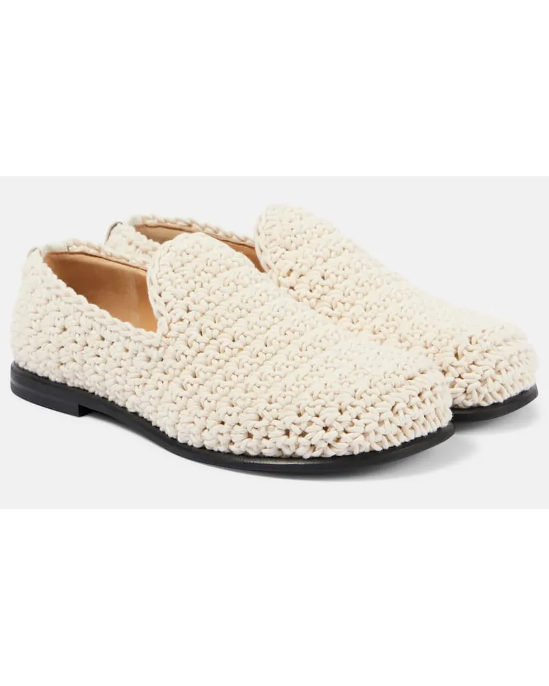 J.W.Anderson Mocassini in crochet Grigio