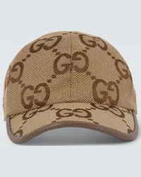 Gucci Cappello da baseball Maxi GG in canvas Beige