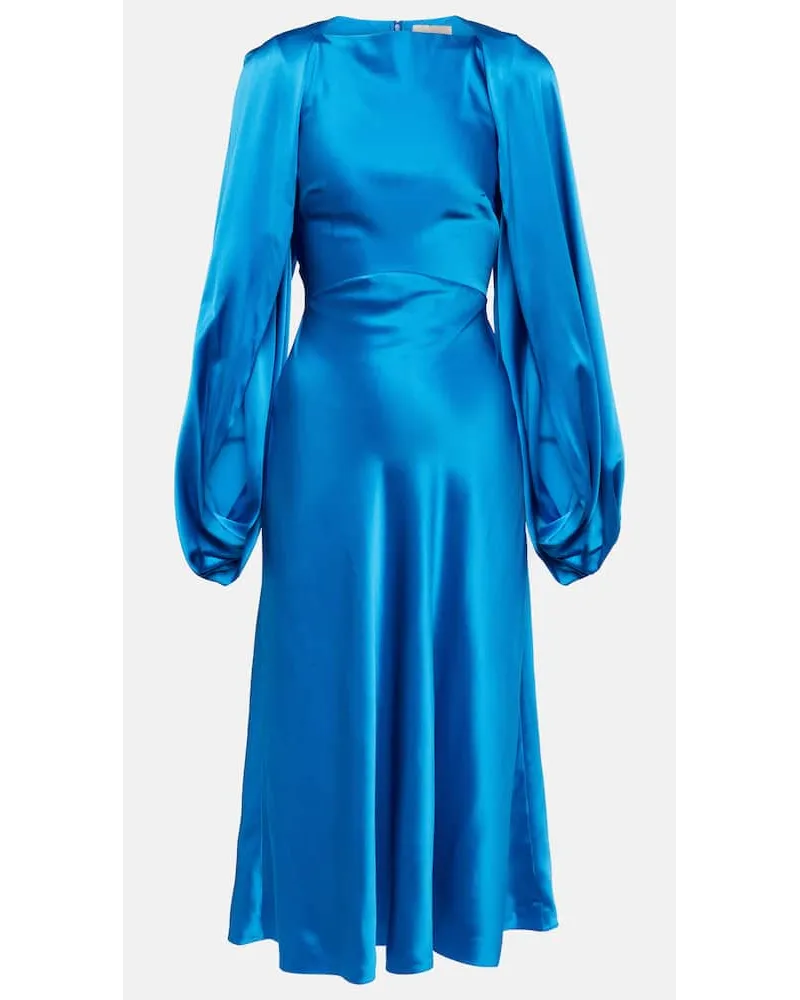 Roksanda Ilincic Abito midi Koda in seta Blu