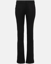 Acne Studios Pantaloni regular in misto lana Nero