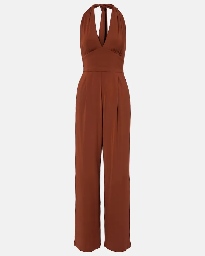 Max Mara Jumpsuit Acume con scollo all'americana Marrone