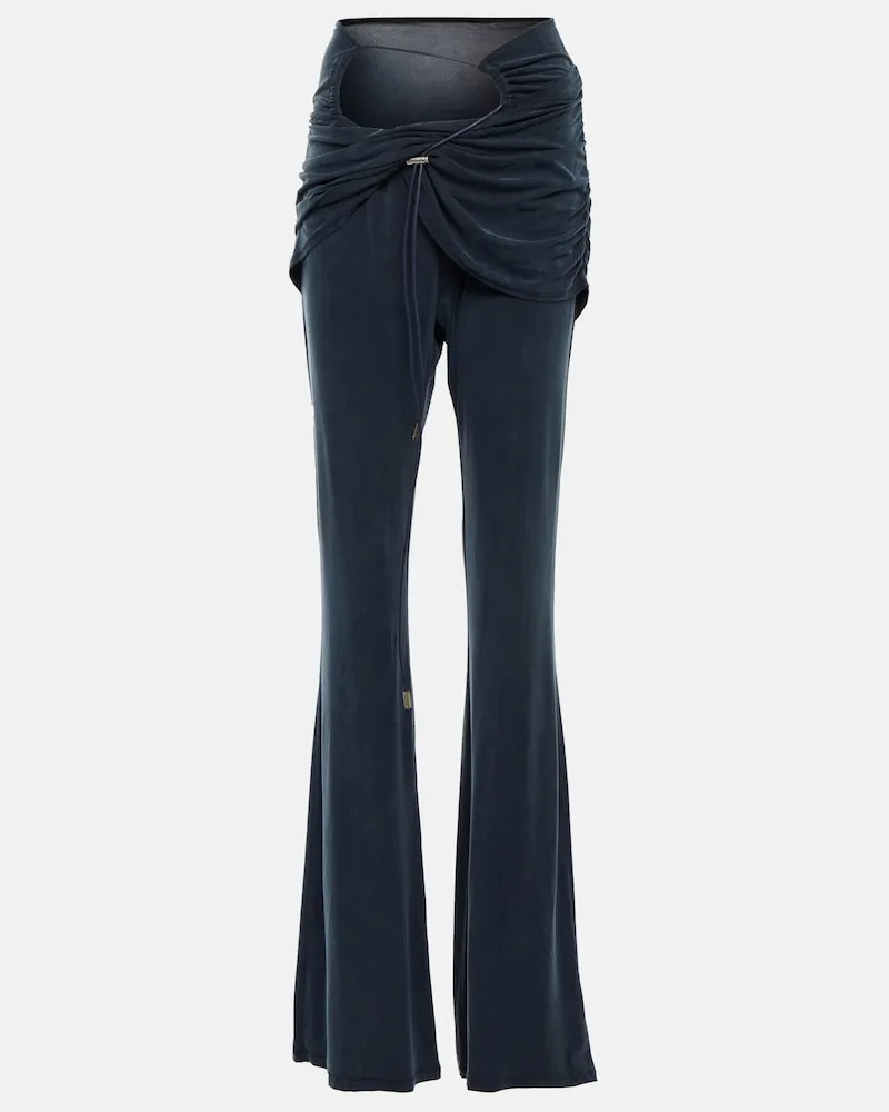 Jacquemus Pantaloni flared Le Pantalon Espelho Blu