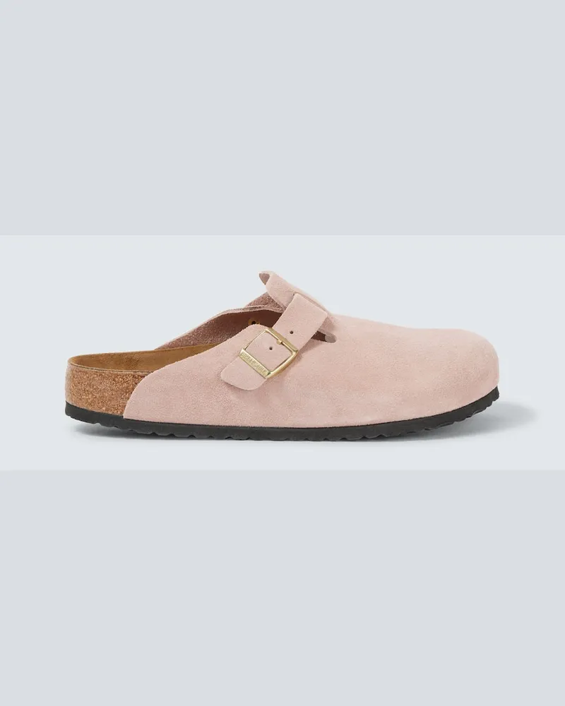 Birkenstock Mules Boston Leve in suede Rosa