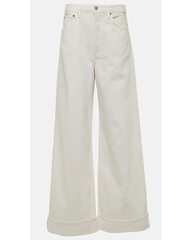AGOLDE Jeans a gamba larga Dame Jean Bianco