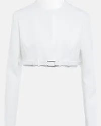 COPERNI Giacca cropped Trompe L’Oeil Bianco