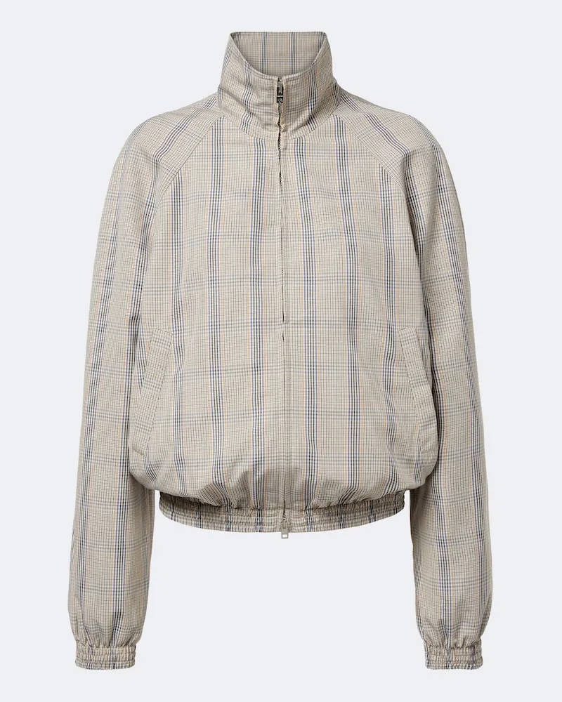 Acne Studios Giacca in tessuto tecnico a quadri Multicolore