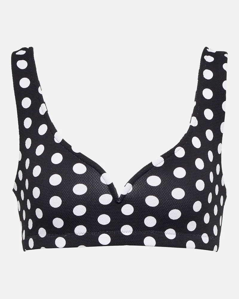 Alexandra Miro Top bikini Kamala a pois Multicolore