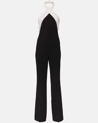 Roland Mouret Jumpsuit in cady con scollo all'americana Nero