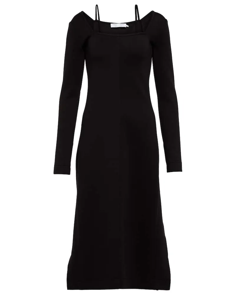 Proenza Schouler Abito midi in jersey Nero
