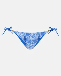 Heidi Klein Slip bikini reversibile Lake Como Blu