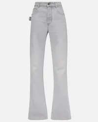 Bottega Veneta Jeans flared a vita alta Grigio