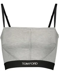 Tom Ford Top cropped in jersey Grigio