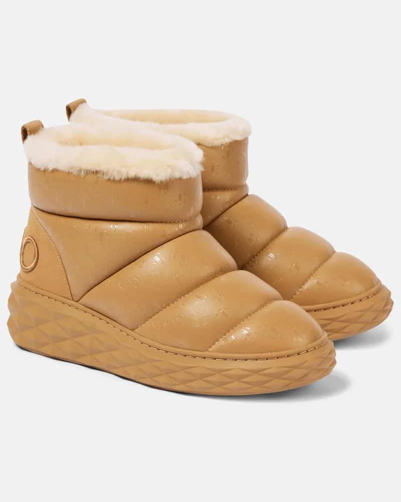 Jimmy Choo Stivali doposcÃ¬ Xan in pelle Marrone