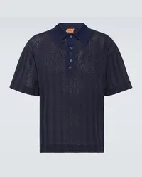 Missoni Polo in misto cotone Blu