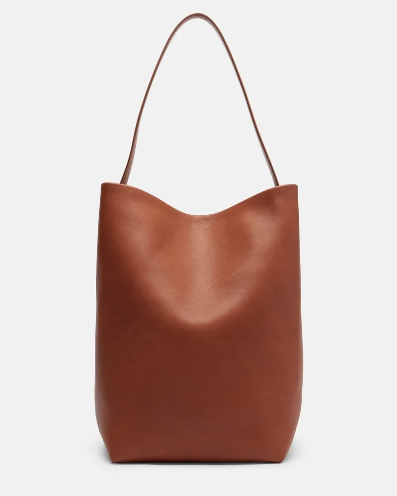 The Row Shopper N/S Park Large in pelle Marrone