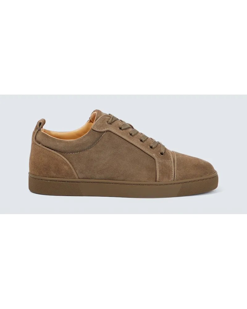 Christian Louboutin Sneakers Louis Junior in suede Marrone