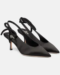 Valentino Garavani Pumps slingback Nite-Out 70 in raso Nero