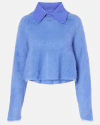 Loewe Pullover in misto lana Blu