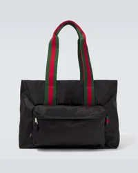 Gucci Borsa Large con logo Nero