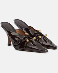 Bottega Veneta Mules Bunnie in vernice Marrone