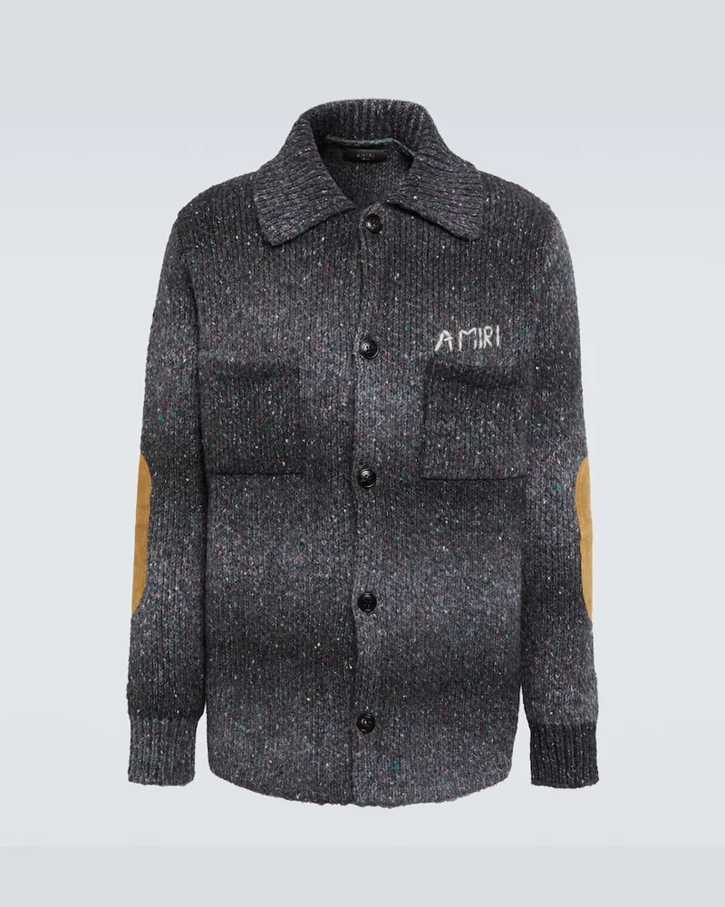 Amiri Camicia in lana vergine Blu