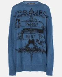 Y/PROJECT Felpa Paris’ Best in jacquard Blu