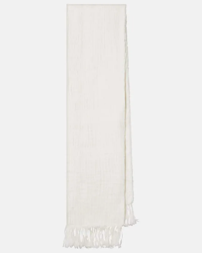 The Row Sciarpa Kastel in lino Bianco