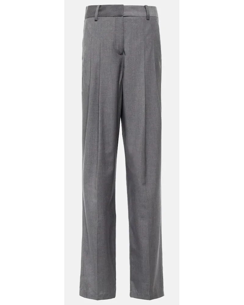 FRANKIE Shop Pantaloni Gelso a vita alta Grigio