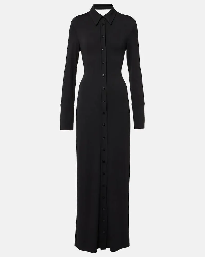 Oscar de la Renta Abito midi Orchid in misto lana guipure Rosa