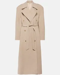 Magda Butrym Cappotto doppiopetto in cashmere Beige