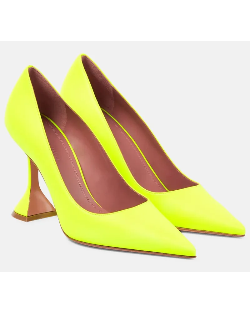 Amina Muaddi Pumps Ami in pelle Giallo