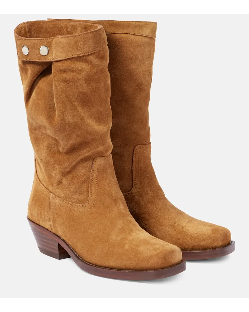 Isabel Marant Stivaletti Ademe in suede Marrone
