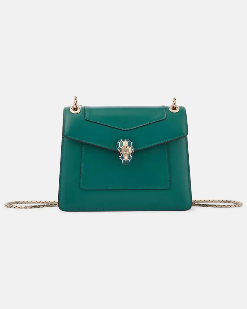 Bulgari Borsa a spalla Serpenti Forever Day-to-Night Small in pelle Verde
