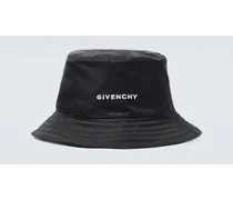 Givenchy Cappello da pescatore in nylon con logo Nero