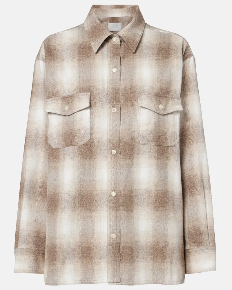 Citizens of humanity Camicia Kota in flanella di cotone a quadri Marrone