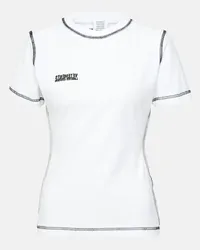 VETEMENTS T-shirt in jersey di misto cotone Bianco