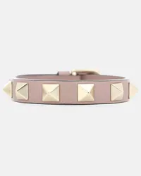 Valentino Garavani Bracciale Rockstud in pelle Rosa