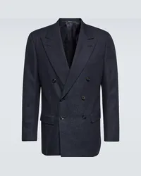 Loro Piana Blazer Milano in misto lana Blu